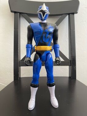 Blue Power Ranger Action Figure with Gold Belt